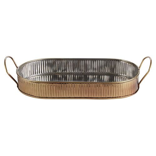 Combo/Serving Platter Antique Brass 35cm (CB66661_result)