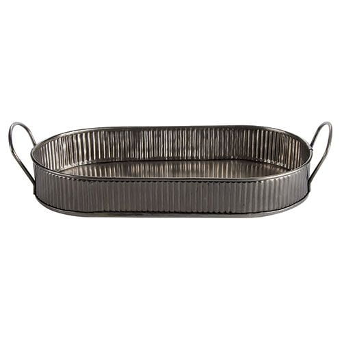 Combo/Serving Platter Antique Silver 35cm (CB66662_result)