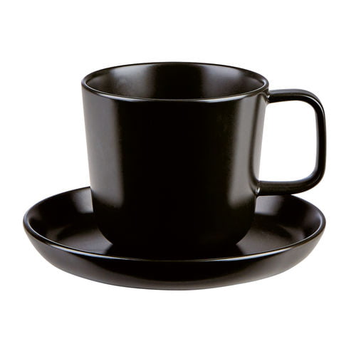 Nordika Black Saucer 15cm (110033b-110015b)