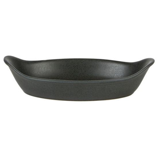 Rustico Carbon Oval Eared Dish 25cm (c31202)
