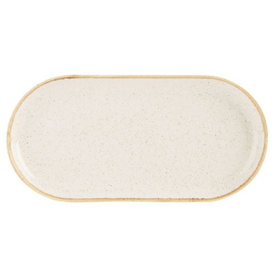 Oatmeal Narrow Oval Plate 32x20cm/12.5x8" (118132oa)