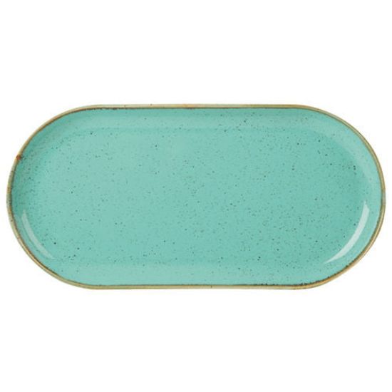 Sea Spray Narrow Oval Plate 32x20cm/12.5x8" (118132ss)