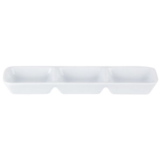 Three Division Dip Tray 20x6.5cm/ 7.75"x2.5" (358120)