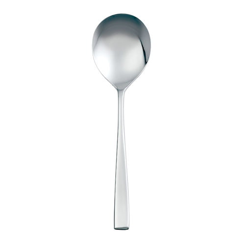 Facet Soup Spoon 18/10 - (DOZEN) (a4108)