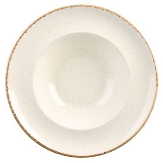 Oatmeal Pasta Plate 26cm (173925oa_overhead)