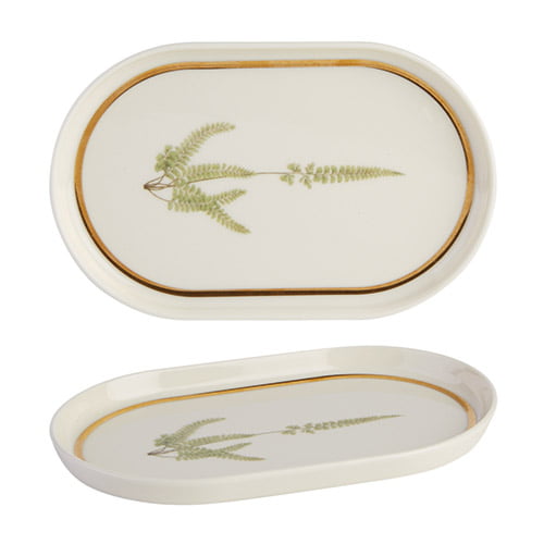 Botanical Oval Plate 18cm (11CP18)