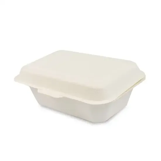 Eco Bagasse Hinged Food Containers (D5151_P2)