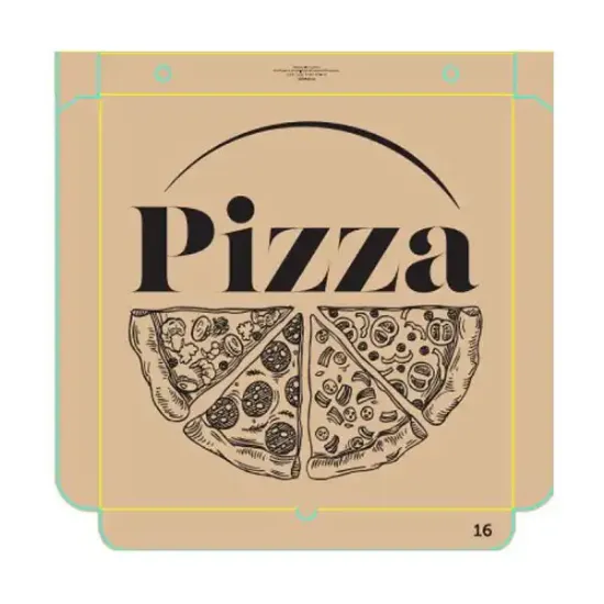 10 Inch Printed Brown Pizza Boxes (D4213_P2)