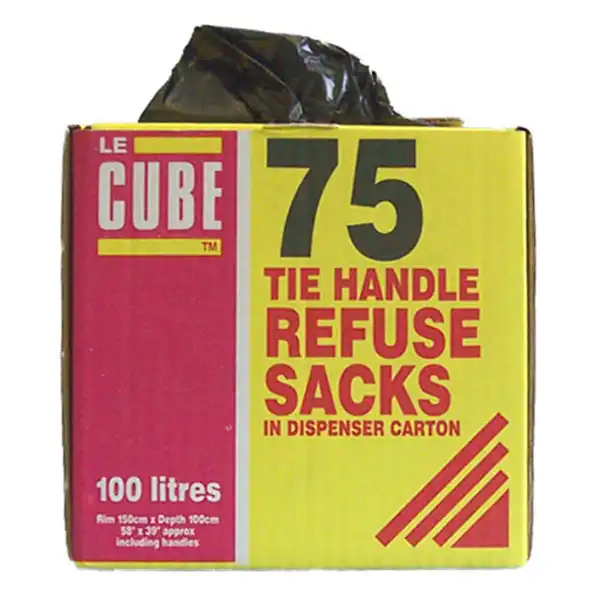Black Tie Handle Refuse Sacks (C8003_P2)