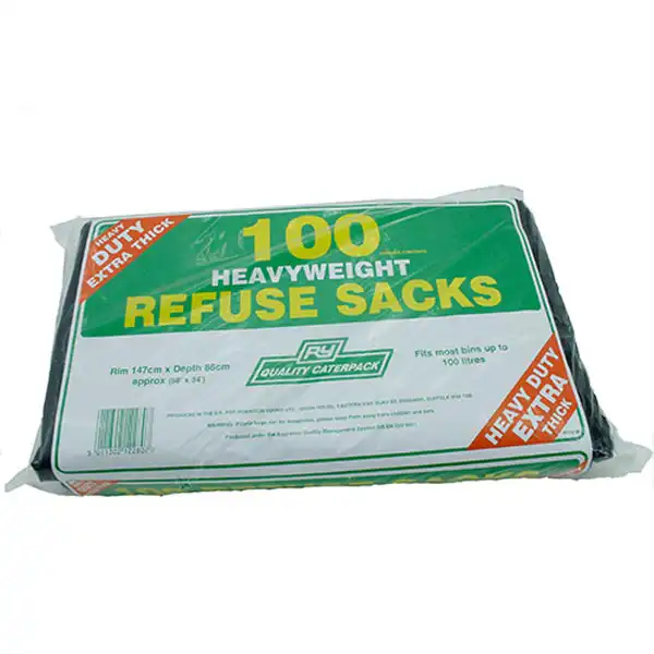 Black Heavy Duty Refuse Sacks (C8001_P2)