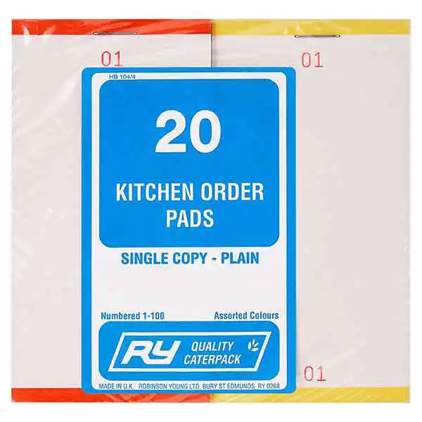 Plain Kitchen Order Pads (A1254_P2)