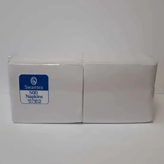 32cm/1ply White Napkins (273348_P2)