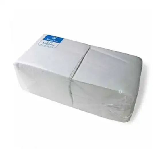 25cm/2ply White Cocktail Napkins (273380_P2)