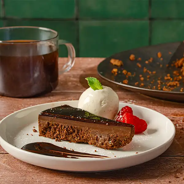 Premium GF & Vegan Mirrored Chocolate Torte (74058_P1)