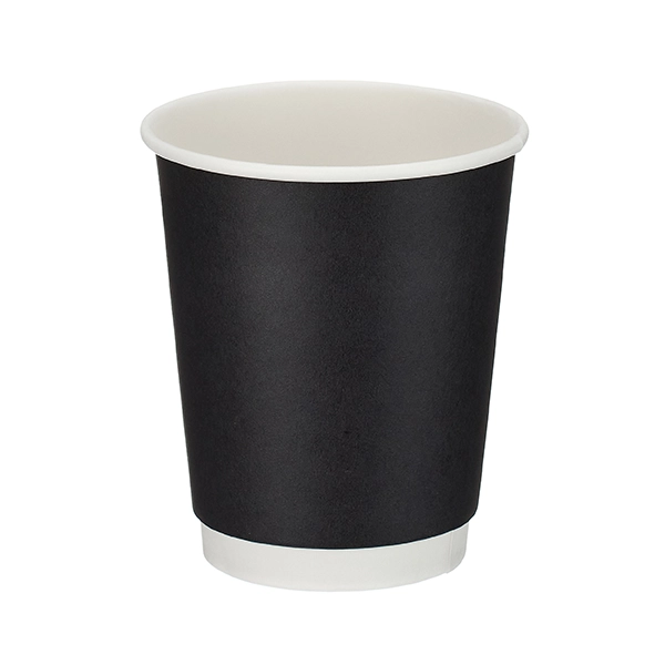8oz Black Double Wall Coffee Cup (D5185_P5)