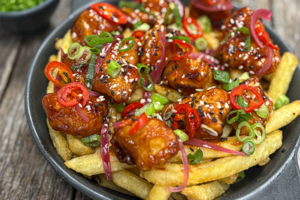 Easy Korean Crispy Chicken Loaded Fries Recipe