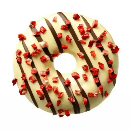 Donut Worry Be Happy Strawjelly Iced Ring Doughnut (065317p2)