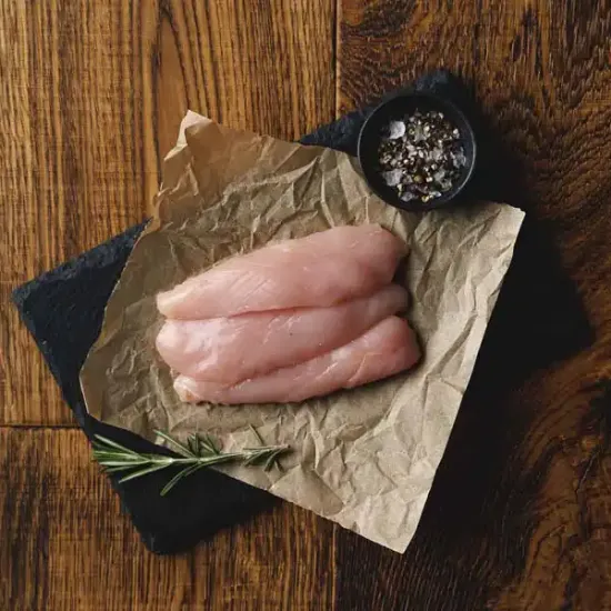 Chicken - Strips, Hand Cut, Avg. 45-60g (bc3908p5)