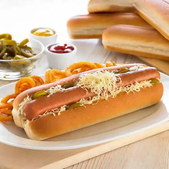 Jumbo Hot Dog Rolls 8.5" (9405tp1)