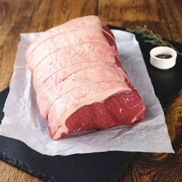 British Beef Striploin Boneless Half Roast Joint (Rolled) - 4-5kg+ (bb0227p5)