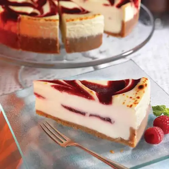 Raspberry & White Chocolate Brulee Cheesecake (6060p1)
