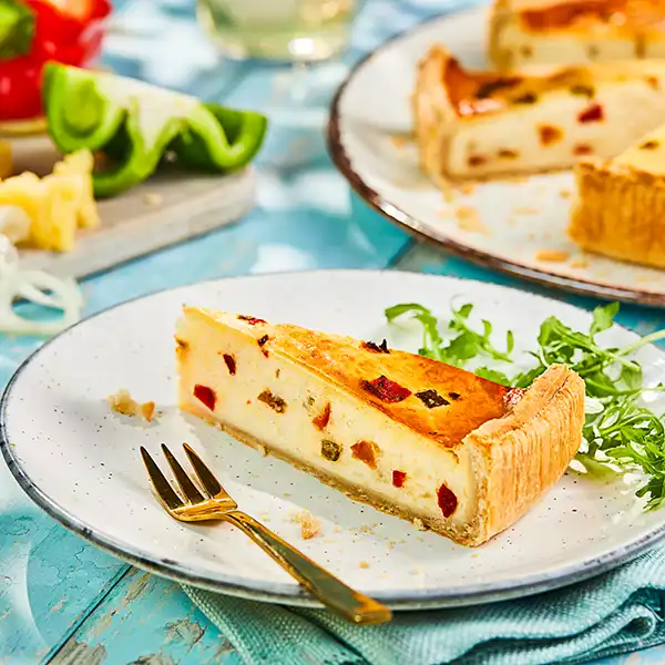 Mediterranean Vegetable Quiche (3415p1)