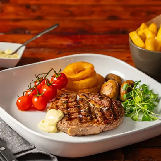British Beef Ribeye Steak - Avg. 8oz, Each (bb1800p1)