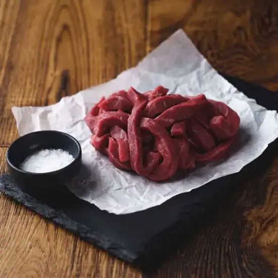 British Beef Strips, Hand-Cut - Avg. 2.5kg+  (bb3572p5)
