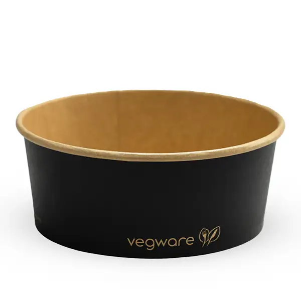 750ml Round Black Paper Food Container (d5817p2)