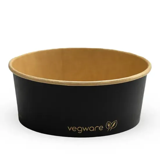 750ml Round Black Paper Food Container (d5817p2)