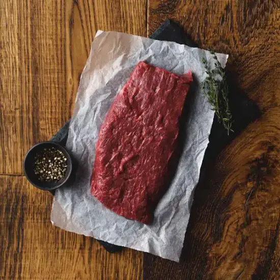 British Beef Flat Iron Steak - Avg. 12oz, Each (bb3061p5)
