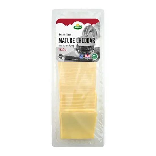 British Mature Cheddar Cheese Slices (z6019p2)