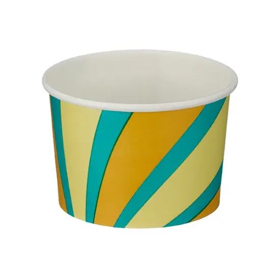 4oz Patterned Ice Cream Tubs (d4359p2)