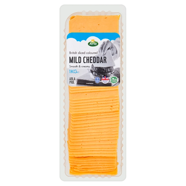 British Mild Coloured Cheddar Cheese Slices (z6156p1)