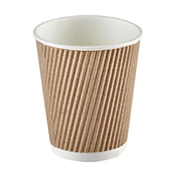 8oz Kraft Ripple Cups (d3084p5)