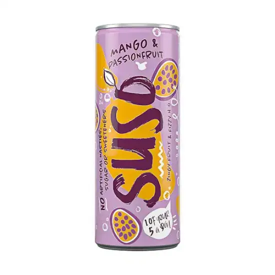 Suso Sparkling Mango & Passion Fruit Cans (a8621p2)