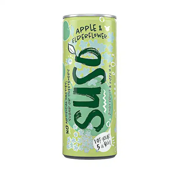 Suso Sparkling Apple & Elderflower Cans (a8625p2)
