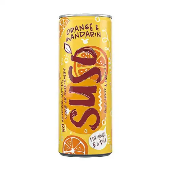 Suso Sparkling Orange & Mandarin Cans (a8622p2)