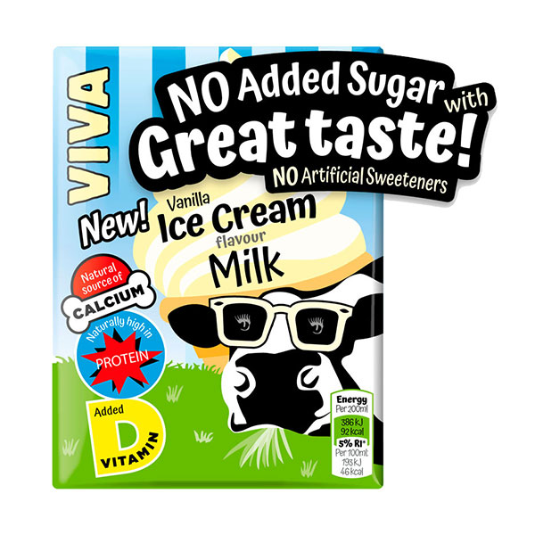 Viva Vanilla Ice Cream Milk Drink Cartons (z60795p2)