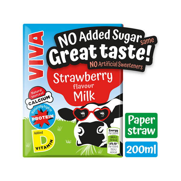 Viva Strawberry Milk Drink Cartons (z60794p2)