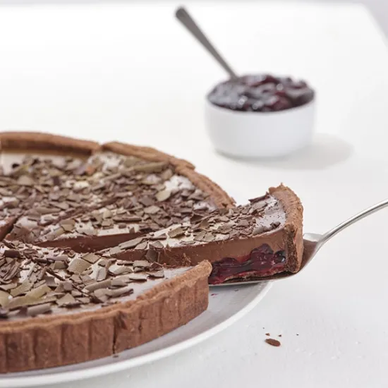 Rum & Dark Cherry Tart (74090p1)