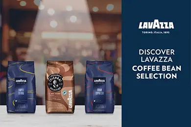 Selection of Lavazza coffee range.