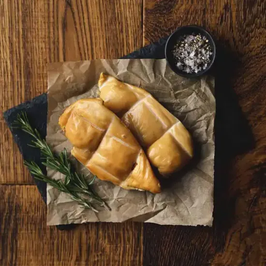 Chicken - Breasts, Smoked, Skin on, Avg 200g, Each (bc0011p5)