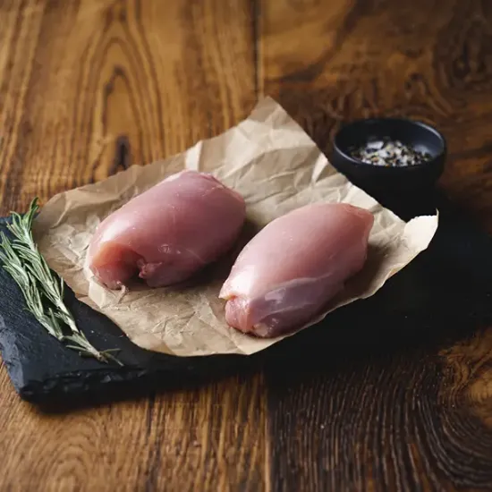 Chicken - Thighs, Boneless & Skinless, Avg. 120-140g (bc1425fp1)