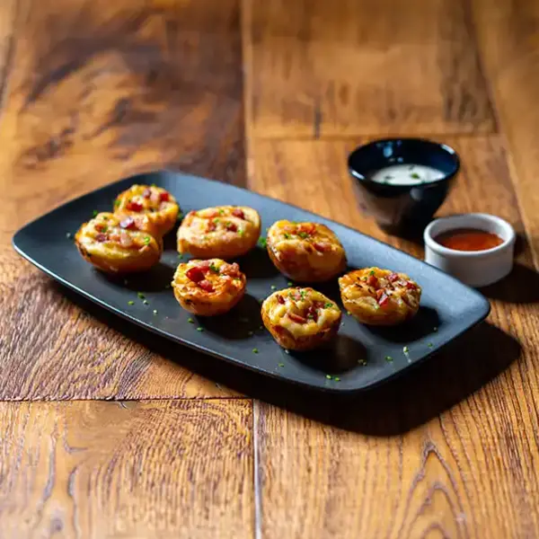 Mini Filled Cheese & Bacon Skins (030312p1)