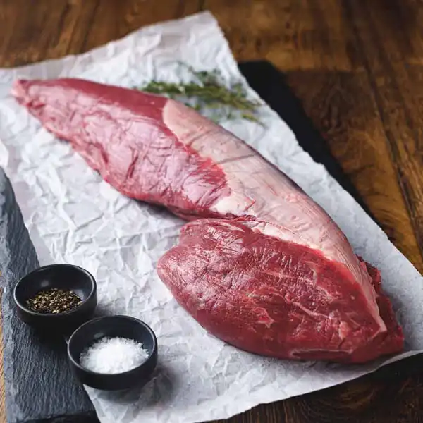 British Beef Fillet Whole Joint (Chain on) - Avg. 2.27kg+  (bb0500p5)