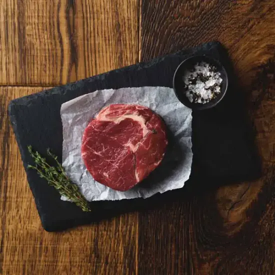 British Beef Ribeye Steak - Avg. 8oz, Each (bb1801p5)