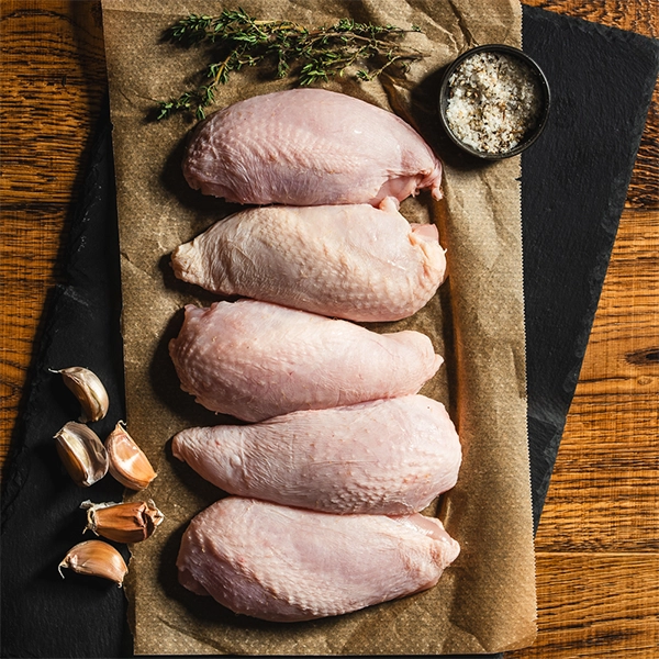 Chicken - Breast, Skin On, Avg 7-8oz (bc1604p1)