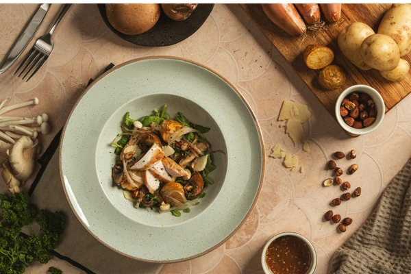 Woodland Mushroom and Crispy Potato Salad