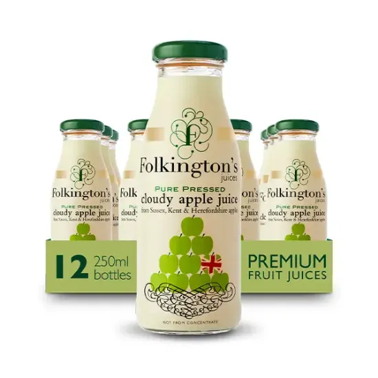 Folkington’s Cloudy Apple Juice Glass Bottles (a93504p2)